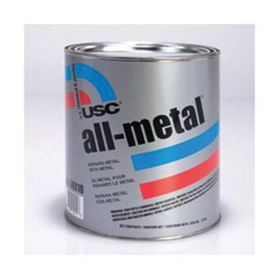 USC14060 image(0) - US Chemical All-Metal 14060 Specialty Body Filler, 1 qt Can, Metallic Silver, Paste/Gel