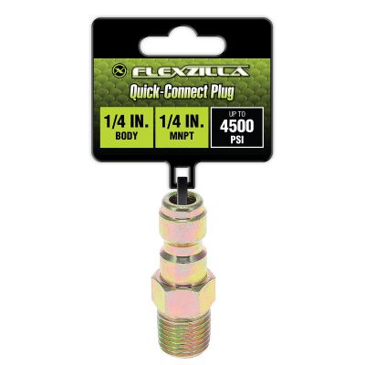 LEGPW3571 image(0) - Flexzilla Pressure Washer Quick-Connect Plug, 3/8" Body x 3/8" FNPT, Steel