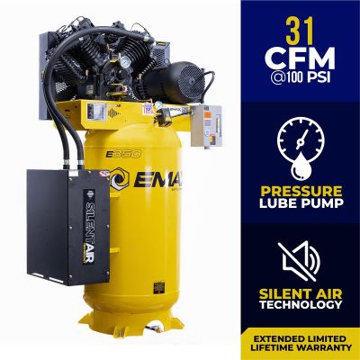 EMXES07V080V1 image(0) - Emax Compressor Compressor 7.5 HP 2 Stg 1 Ph Vert 80 Gal