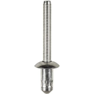 AVC22023 image(0) - AUVECO 22023 Specialty Rivet, 1/4 in Dia x 0.11 to 0.189 in Grip Range, Steel Rivet/Steel Mandrel, Zinc