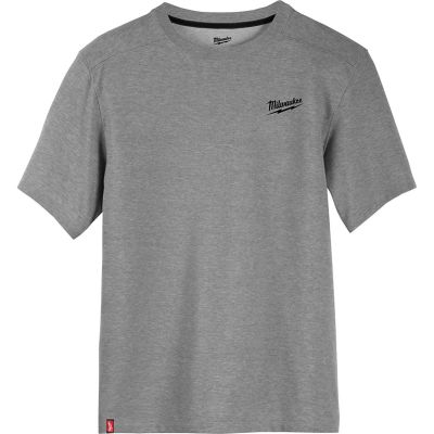 MLW603G-3X image(1) - Milwaukee Tool HYBRID WORK TEE- SS GRAY 3X