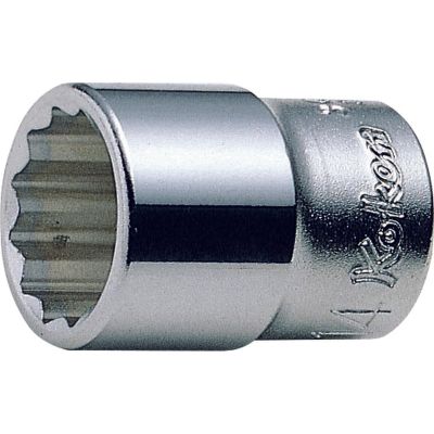 KKN3405A-1-2 image(0) - Ko-ken USA 3405A-1/2 3/8 Sq. Dr. Socket 1/2 12 point Length 26mm