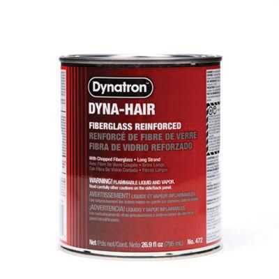 DYN472 image(0) - Dynatron Bondo Dyna-Hair 472 Long Strand Glass Reinforced Body Filler, 1 qt Can, Green, Paste