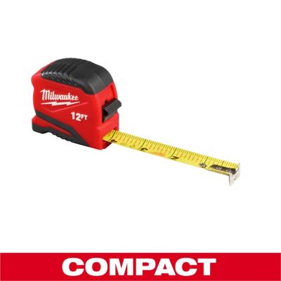 MLW48-22-1712 image(0) - Milwaukee Tool 12ft Compact Tape Measure