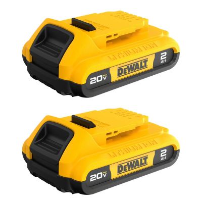 DWTDCB203-2 image(0) - DeWalt 20V MAX* 2Ah Battery (2 PK)