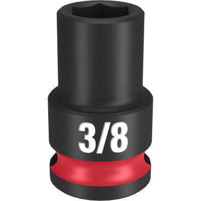 MLW49-66-6104 image(0) - Milwaukee Tool SHOCKWAVE Impact Duty  3/8" Drive 3/8" Standard 6 Point Socket