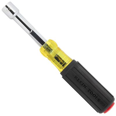 KLE65410MAGM image(0) - Klein Tools Metric Magnetic Color-Coded Nut Driver, Heavy-Duty Hollow-Shaft, 10mm