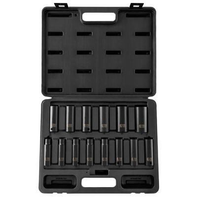 SUN2653 image(0) - SUNEX 1/2" Drive 14 Piece Metric Deep Impact Socket Set