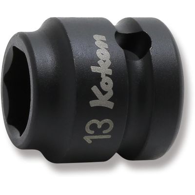 KKN14401MS-13 image(0) - Ko-ken USA 14401MS-13 1/2 Sq. Dr. Socket 13mm 6 point Length 25mm Thin walled