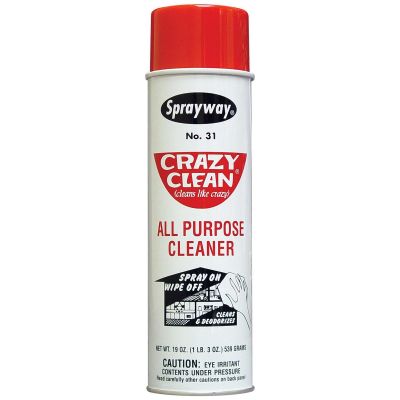 SWI31 image(0) - Sprayway Inc. Crazy Clean SW031 All Purpose Cleaner, 20 oz Aerosol Can, White Foam
