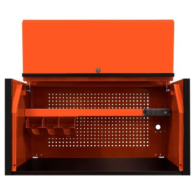 EXTDX412501HCORBK image(0) - Extreme Tools DX Series 41in W X 25in D Extreme Power Workstation Hutch Orange with Black Handle