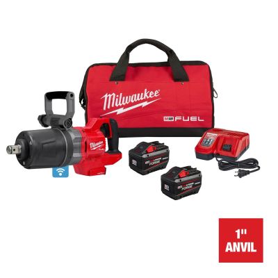 MLW2868-22HD image(0) - Milwaukee Tool M18 FUEL 1 Inch D-Handle High Torque Impact Wrench ONE-KEY REDLITHIUM FORGE HD12.0 Kit