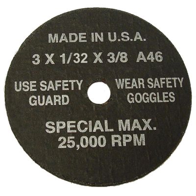 SGT94900 image(1) - SG Tool Aid Cut-Off Wheels 3" x 1/32" x 3/8" Hole-5 Per Display Card