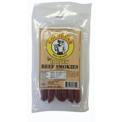 GRJ71778 image(0) - Gold Rush Jerky Spicy Smokie Beef Stick, 16 oz - 12 Count