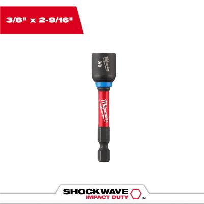 MLW49-66-0935 image(0) - Milwaukee Tool SHOCKWAVE 2-9/16 Inch Magnetic Nutdriver 3/8 Inch (250 Pk)