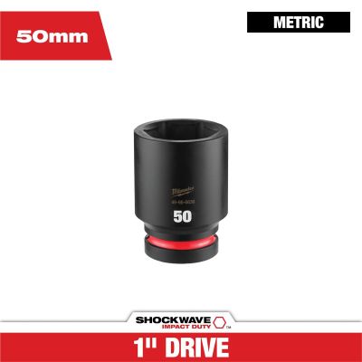 MLW49-66-6636 image(0) - Milwaukee Tool SHOCKWAVE&trade; Impact Duty 1" Drive 50MM Deep 6 Point Socket