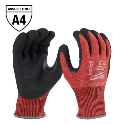 MLW48-22-8948 image(0) - Milwaukee Tool Cut Level 4 Coated Nitrile Dipped Gloves - XL