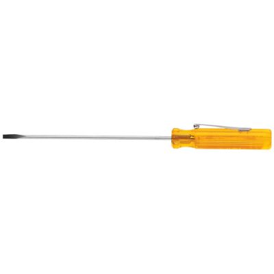 KLEA1302 image(0) - Klein Tools 1/8-Inch Pocket Clip Screwdriver, 2-Inch Round Shank