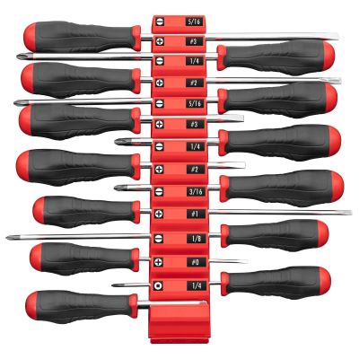 ERN5600 image(1) - Ernst Mfg. 13 Tool Screwdriver Pro - Red