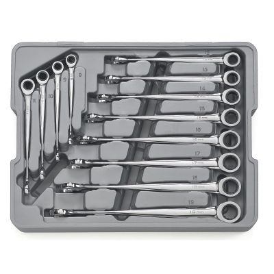 KDT85888 image(1) - GearWrench 12 Piece 72-Tooth 12 Point XL X-Beam Ratcheting Combination Metric Wrench Set