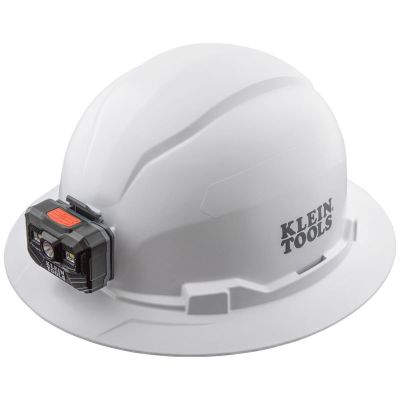 KLE60400T2 image(0) - Klein Tools Class E Type-2 Hard Hat, Non-Vented Full Brim Style with Chin Strap, White