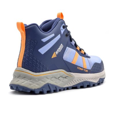 FSIA8813-9.5D image(1) - Avenger Work Boots Aero Trail Mid - Women's - CT|EH|SR|SF|WP - Light Blue / Grey - Size: 9.5 - D - (Regular)
