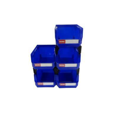 LDS1010000 image(0) - ShopSol SHUTTER Ultra Stacking-Nesting-Hanging Part Storage Bin 4 X 5.3 X 3 Inch (HB-210) 5 Count