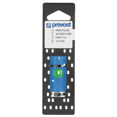 PRVERC071201CP image(0) - Prevost ERC 071201CP Industrial Interchange Silicone-Free Regular Quick Coupler on Plate, 1/4 in, FNPT, Stainless Steel