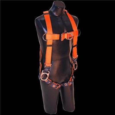 SRW803100 image(0) - FALL SAFE Safety Harness - A-SERIES - Vest-Style Positioning Climbing - Back / Front / Side, Pass Through, Tongue Buckle - Size: Small
