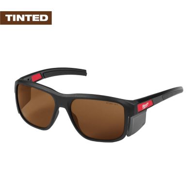 MLW48-73-2516 image(0) - Milwaukee Tool Full Frame Safety Glasses with Removable Side Shields &hyphen; Brown Anti-Scratch Lenses