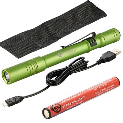 STL66144 image(0) - Streamlight Stylus Pro USB LED 350 Lumen Penlight with USB Charge Cord - Lime Green