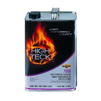 HIT7000-1 image(0) - High Teck Products 7000-1 Multi-Purpose Urethane Clearcoat, 1 gal, Clear, Liquid, 4.4 lb/gal VOC, 4:1 Mixing