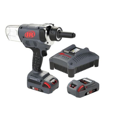 IRTV3121-K2 image(0) - Ingersoll Rand 20V Cordless Blind Rivet Tool 2 Battery Kit, 1" Stroke, 4500lb Pulling Force, 1/4" Rivet Diameter