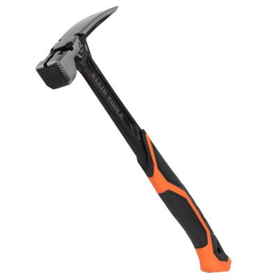 KLEH80922SM image(0) - Klein Tools Milled Face Steel Claw Hammer, 22-Ounce