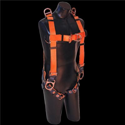 SRW806500 image(0) - FALL SAFE Safety Harness - A-SERIES - Vest-Style Positioning Climbing Retrieval - Back | Front | Side |Shoulder, Pass Through, Tongue Buckle - Size: 2XL