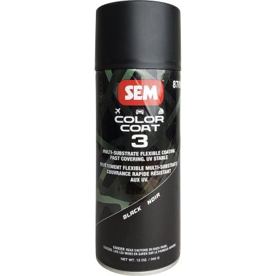 SEM87093 image(0) - SEM Paints Color Coat 3 Black 16 oz Aerosol
