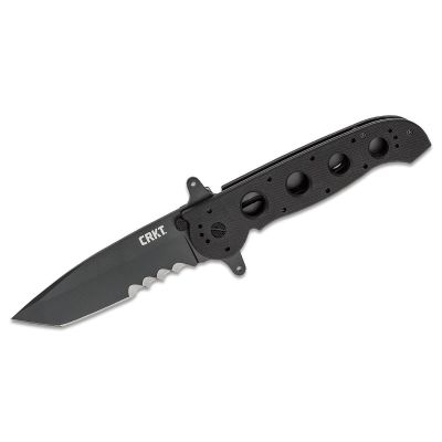 CRKM16-14SFG image(0) - CRKT (Columbia River Knife) M16-14SFG 1.4116 Teflon Coating Veff Serrations Folding Knife with Liner Lock G10 Handle - Black