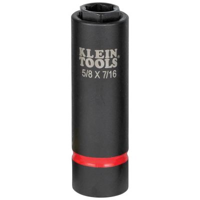 KLE66060 image(0) - Klein Tools 2-in-1 Impact Socket Set, 6-Point, 6-Piece