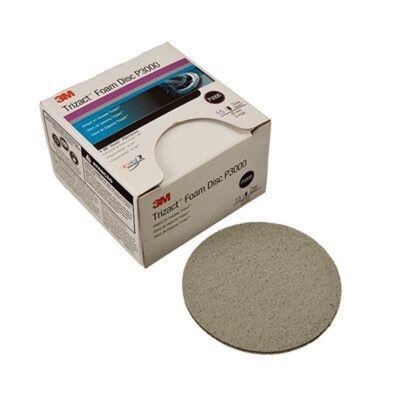 MMM2096 image(0) - 3M Trizact 02096 Abrasive Disc, 5 in Dia, 3000 Grit, Hook and Loop, Gray