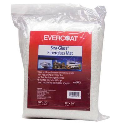 FIB942 image(1) - Fibre glass Evercoat Sea-Glass 100942 Fiberglass Mat, 0.75 oz Bag, White/Neutral, Solid