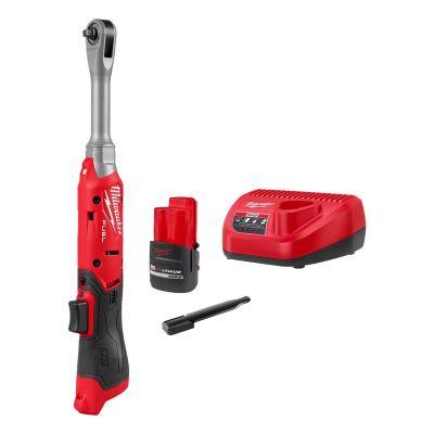 MLW3058-21 image(0) - Milwaukee Tool M12 FUEL 1/4 Inch Extended Reach Ratchet Kit