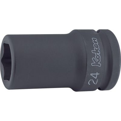 KKN16301X-22 image(0) - Ko-ken USA 16301X-22 3/4 Sq. Dr. Socket 22mm 6 point Length 75mm Thin walled