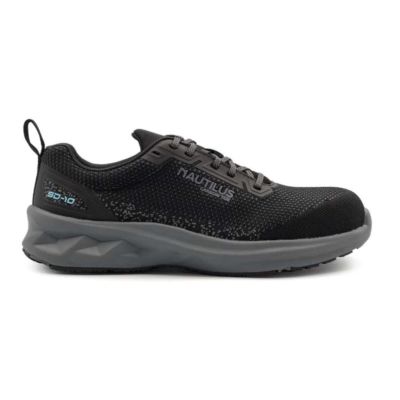 FSIN5220-10B image(0) - Nautilus Safety Footwear SPRINGWATER SD10 - Women's Low Top Shoe - CT|SD|SF|SR - Black / Grey - Size: 10 - B - (Medium)