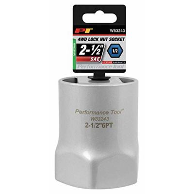 WLMW83243 image(2) - Wilmar Corp. / Performance Tool 1/2 Drive Lock Nut Socket 2-1/2"