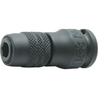 KKN13142-D6-3 image(0) - Ko-ken USA 13142-D6.3 3/8 Sq. Dr. Adaptor 1/4 For 1/4H Bit Length 45mm Locking Quick release