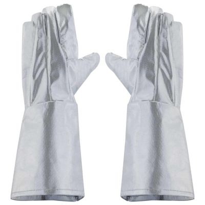 OBRHR-PB-GLOVE-XL image(0) - Oberon Gloves - Heat Reflective Aluminized PBI Kevlar - Size: XL