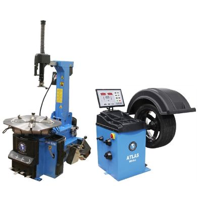 ATETCWB-COMBO3 image(0) - Atlas Automotive Equipment Atlas Equipment TC755 Rim Clamp Tire Changer + WB49-2 Wheel Balancer Combo Package (WILL CALL)
