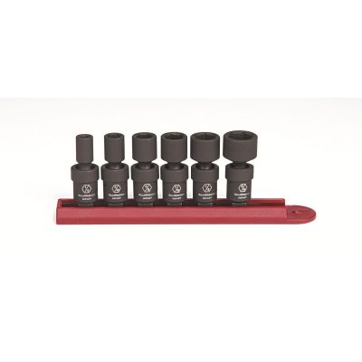 KDT84904 image(0) - GearWrench 6 Piece 1/4 Inch Drive 6 Point Standard Universal Impact SAE Socket Set