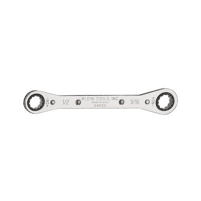 KLE68200 image(0) - Klein Tools Ratcheting Box Wrench 1/4-Inch x 5/16-Inch