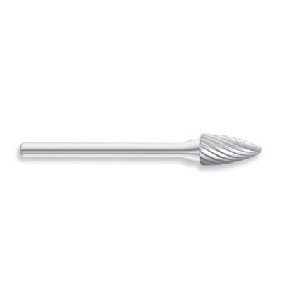 HTCSG-51 image(0) - HTC Tool SG-51 Solid Carbide Burr, Pointed Tree Shape, Single Cut